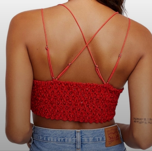 Red Lace Bralette - Picture 2 of 6